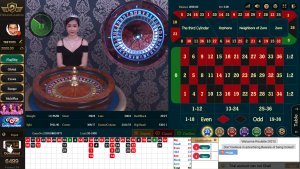 Giao diện chơi roulette Dream Gaming tại sảnh live casino